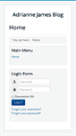 Mobile Screenshot of adriannejames.com