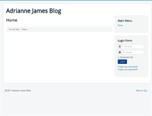 Tablet Screenshot of adriannejames.com